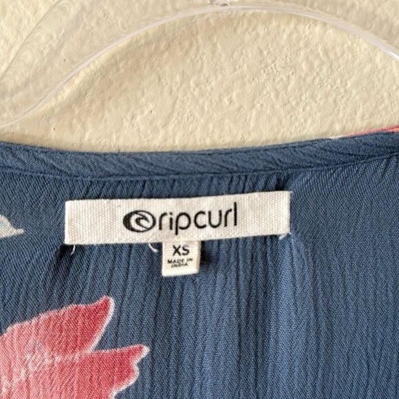 Rip Curl Moon Bay Curl Floral Front Tie Mid Length Kimono - Picture 8 of 9